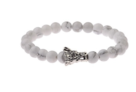 Sterling Silver & Lava Rock Aroma Bracelet