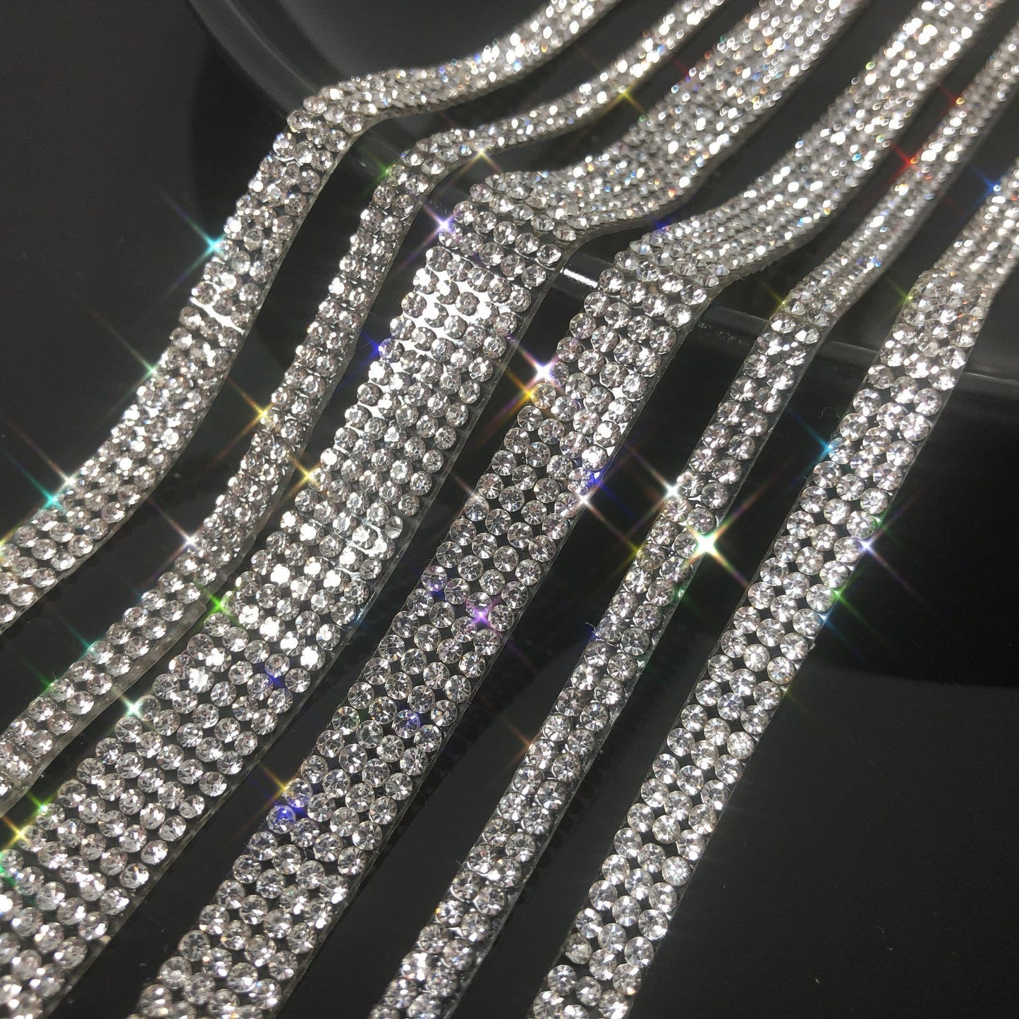 Sparkling DIY Rhinestone Decorative Strips