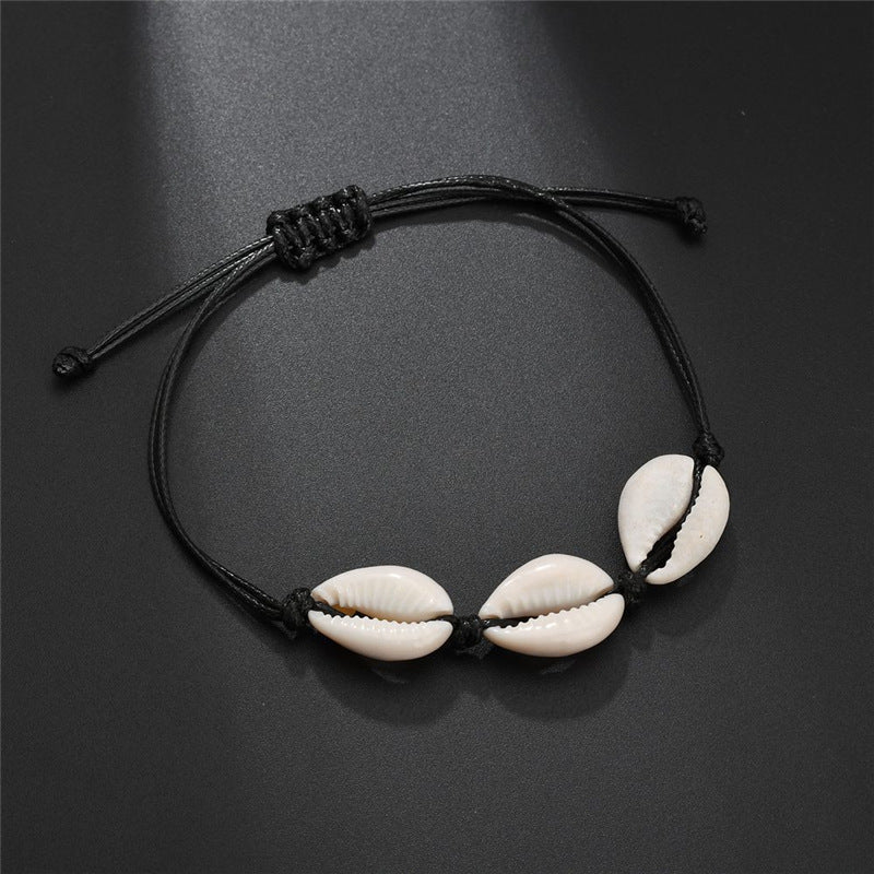 Boho Multi-Layered Turquoise Starfish & Sea Bead Anklet