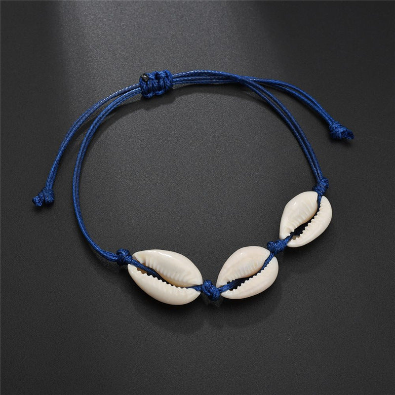 Boho Multi-Layered Turquoise Starfish & Sea Bead Anklet