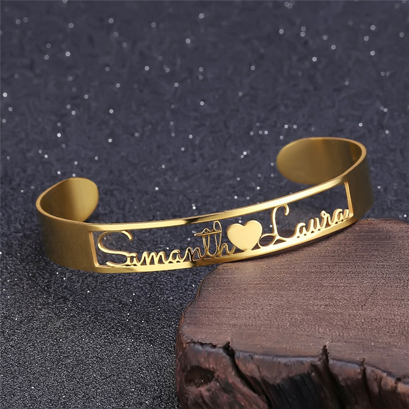 DIY Custom Stainless Steel Heart Bracelet