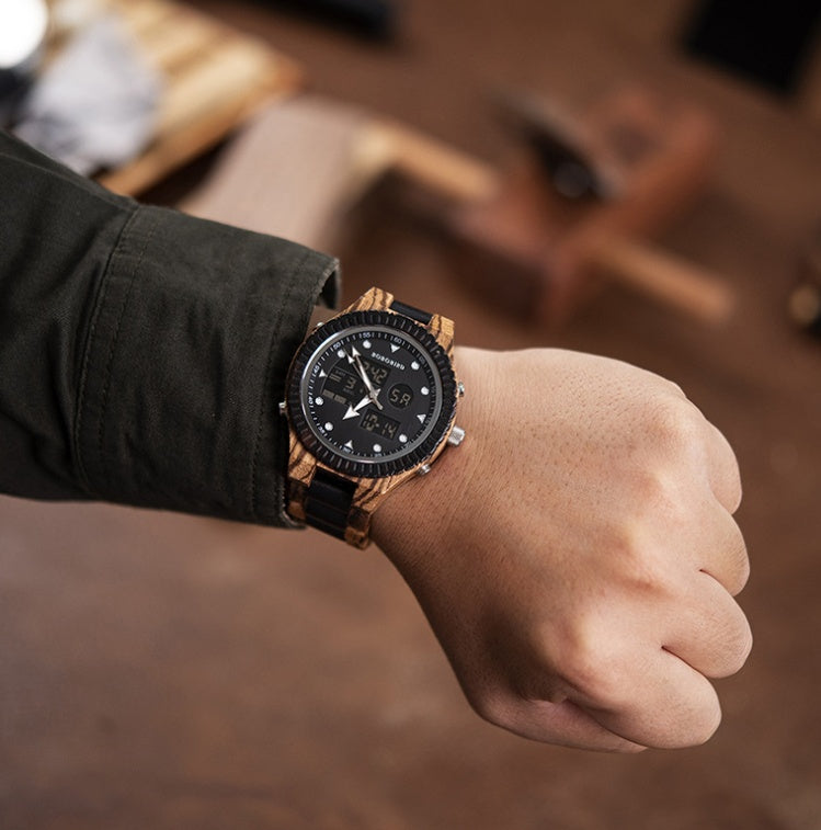 Unisex Natural Wood Quartz Watch