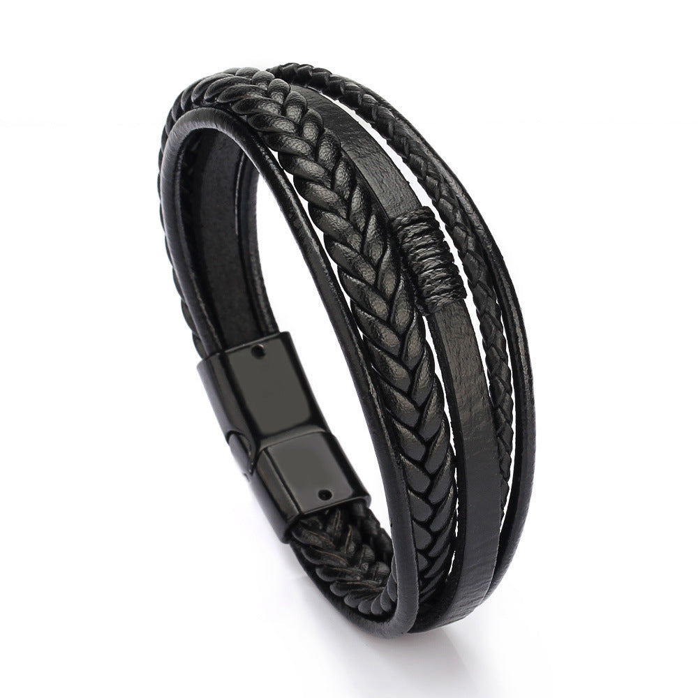 Classic Genuine Leather Bracelet for Men