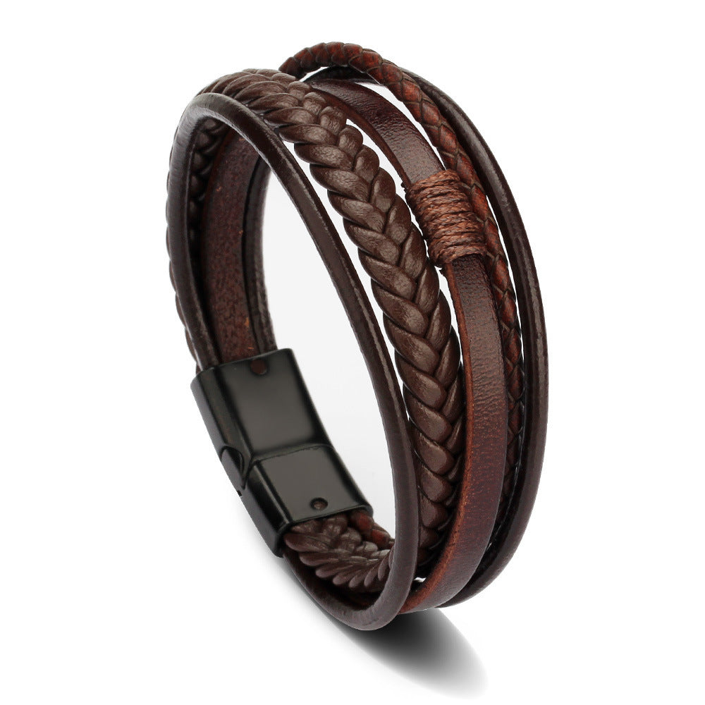 Classic Genuine Leather Bracelet for Men