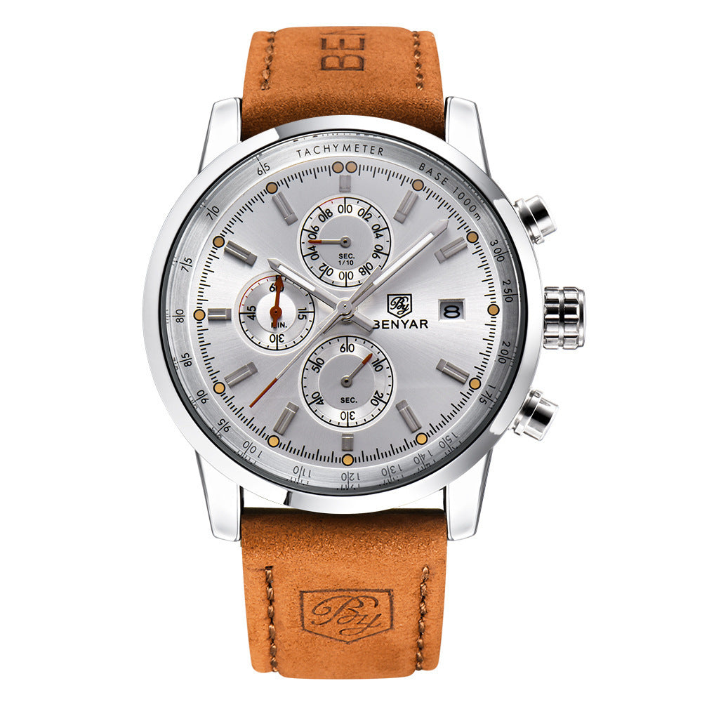 Benyar BY-5102M: Men's Luxury Brand Quartz Watch