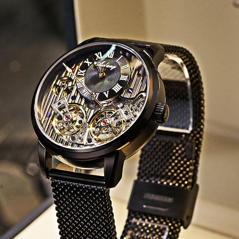 Men's Double Tourbillon Automatic Mechanical Business Watch