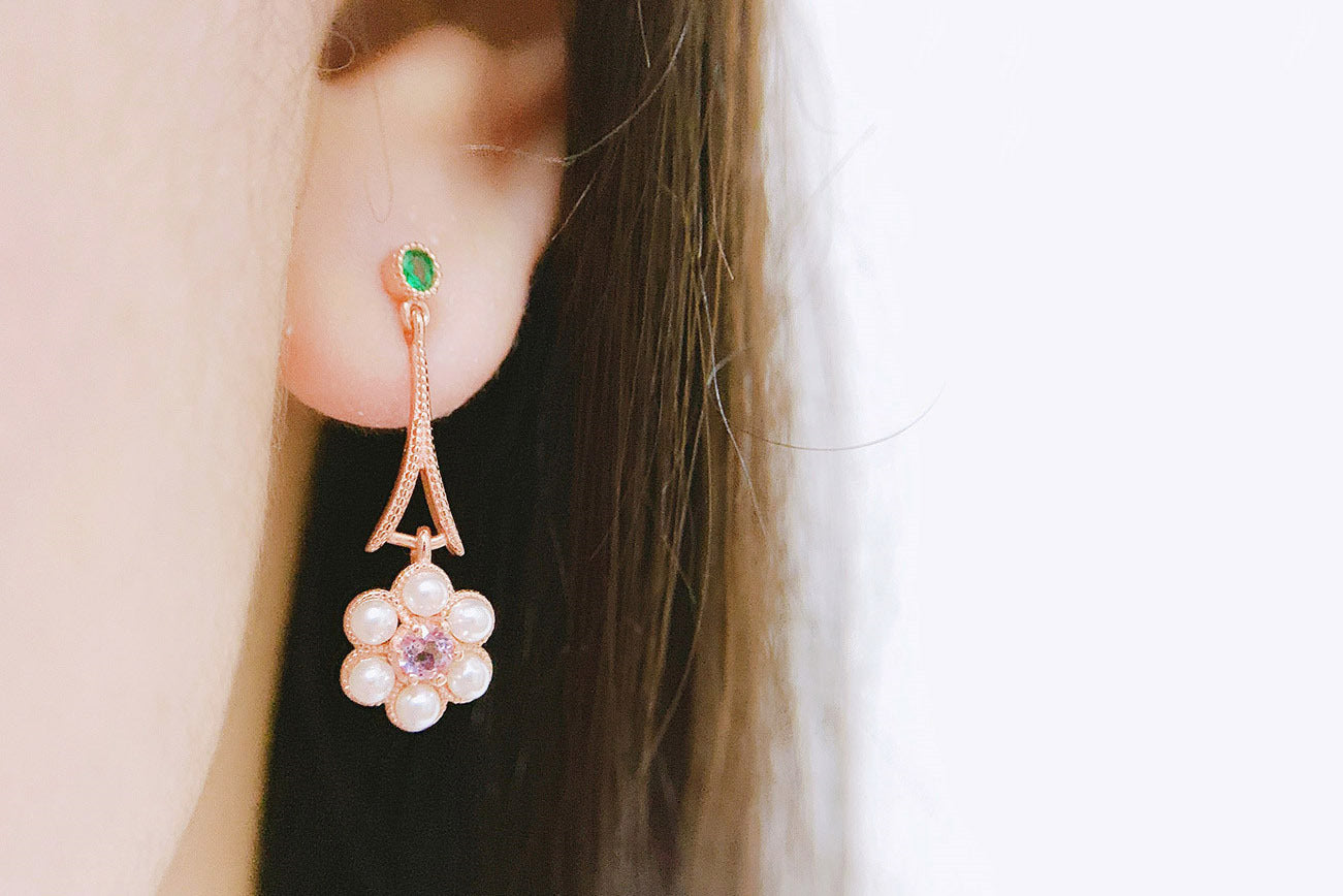 Amethyst Plum Blossom Jewelry Set