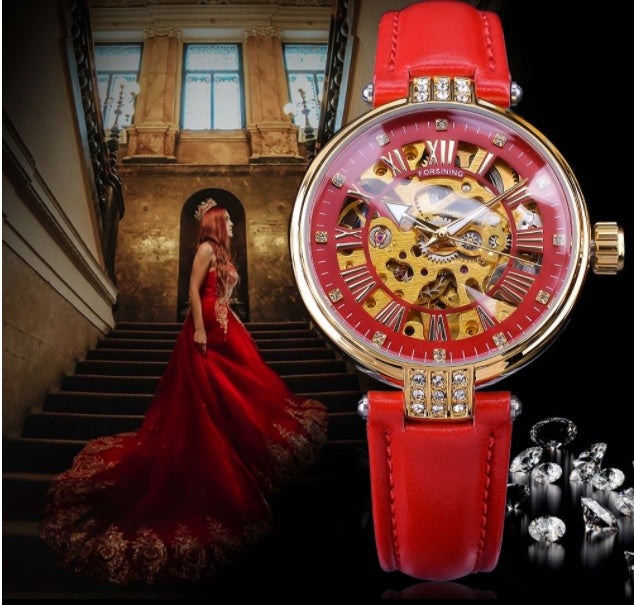 Ladies' Automatic Mechanical Watch with Luminous Display