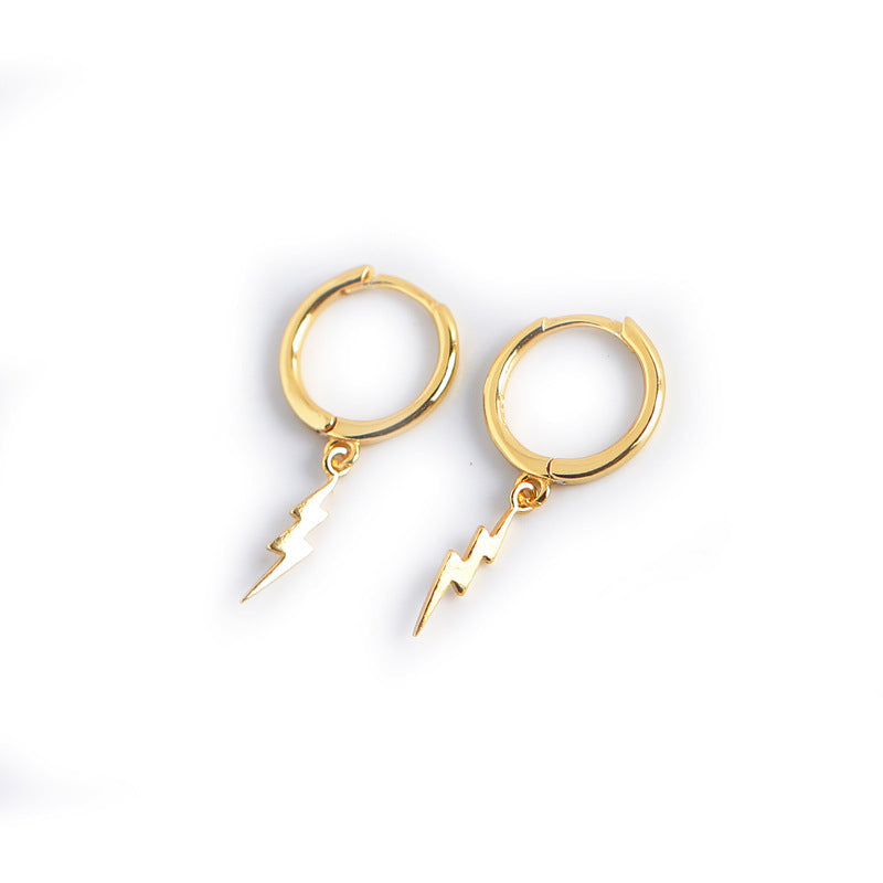 Lightning Bolt Sterling Silver Earrings