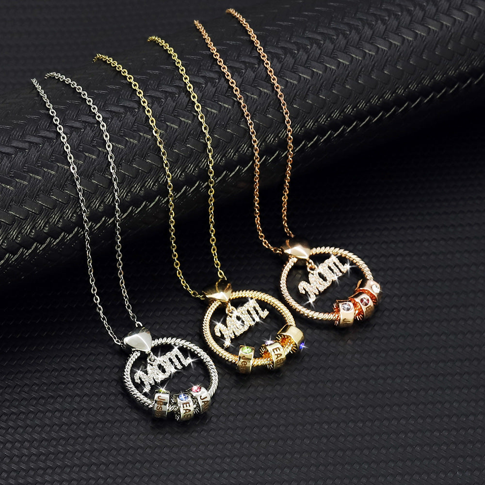 Personalized Birthstone Name Necklace