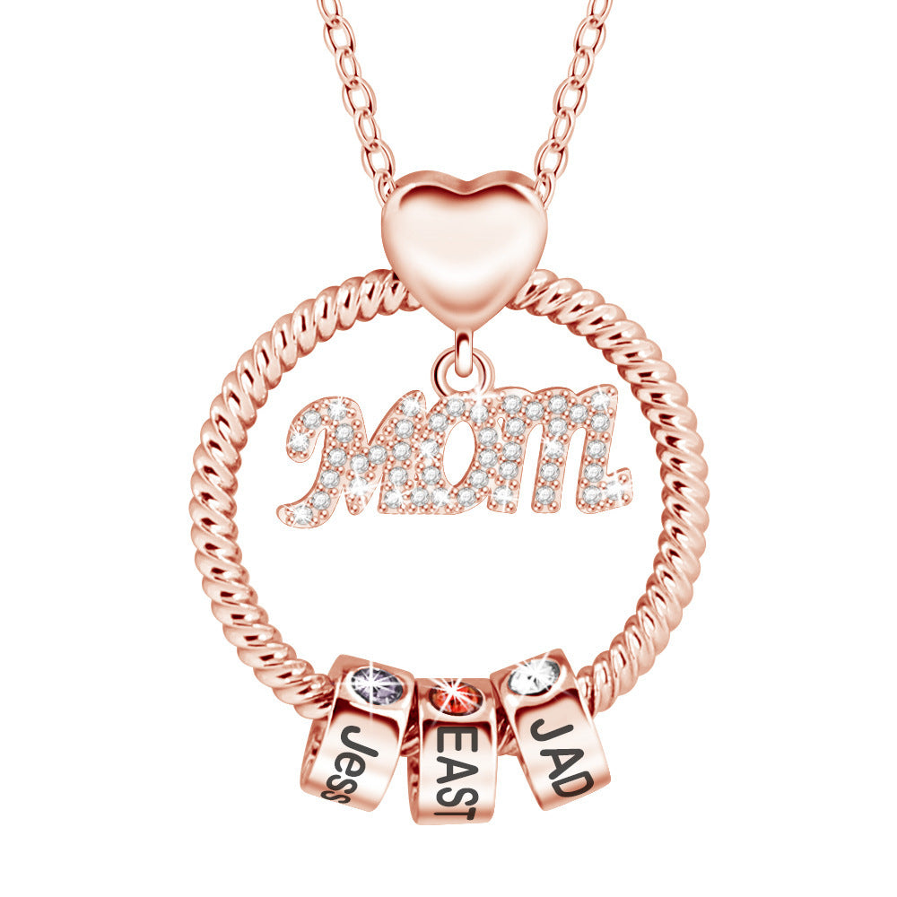 Personalized Birthstone Name Necklace