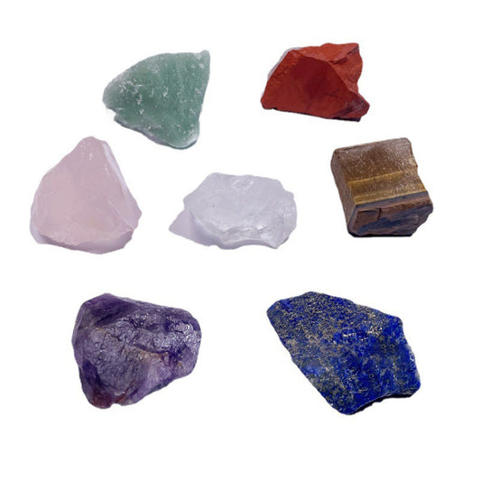 Seven Chakra Natural Crystal Healing Stone Set