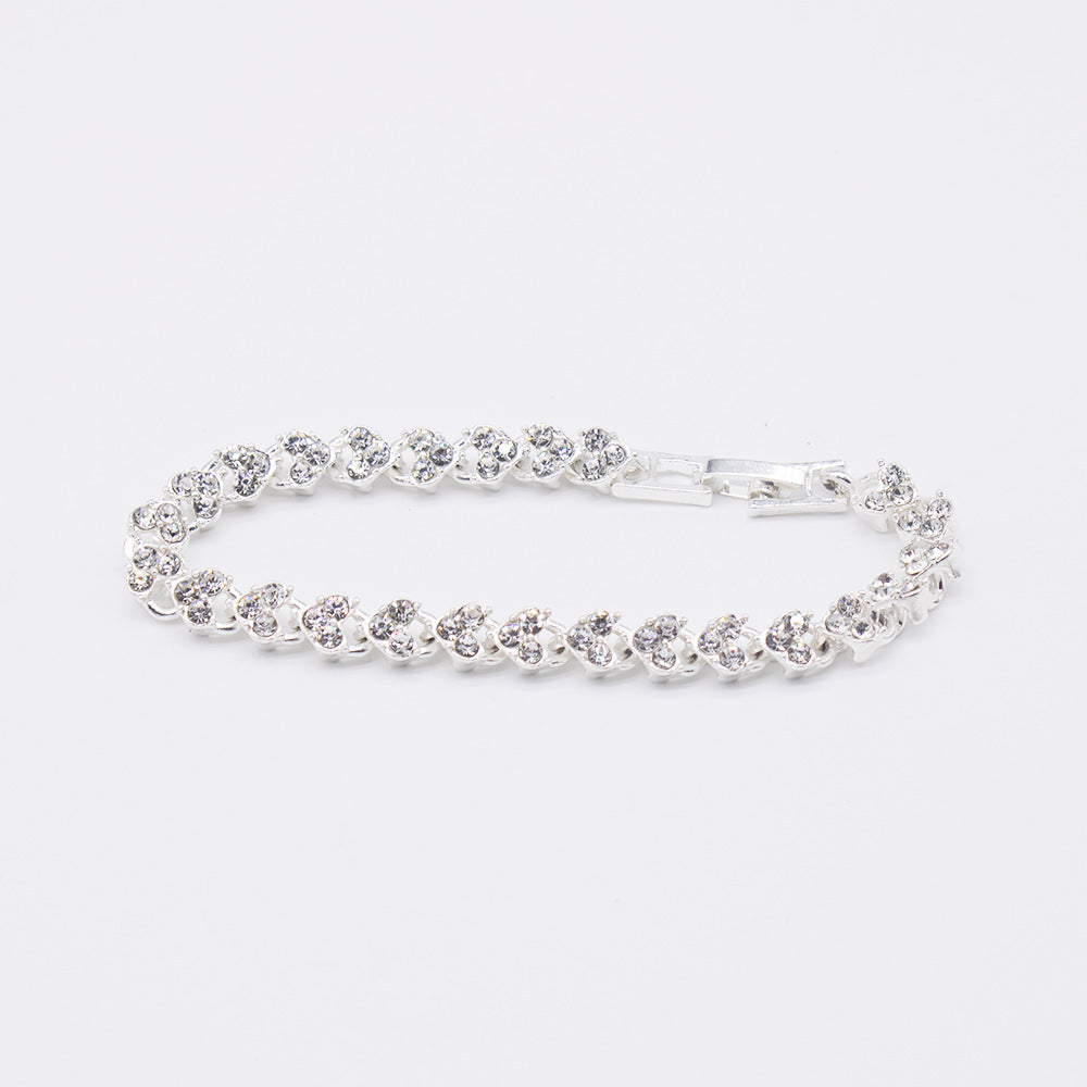 Stylish Ladies Watch with Diamond Accents and Bracelet