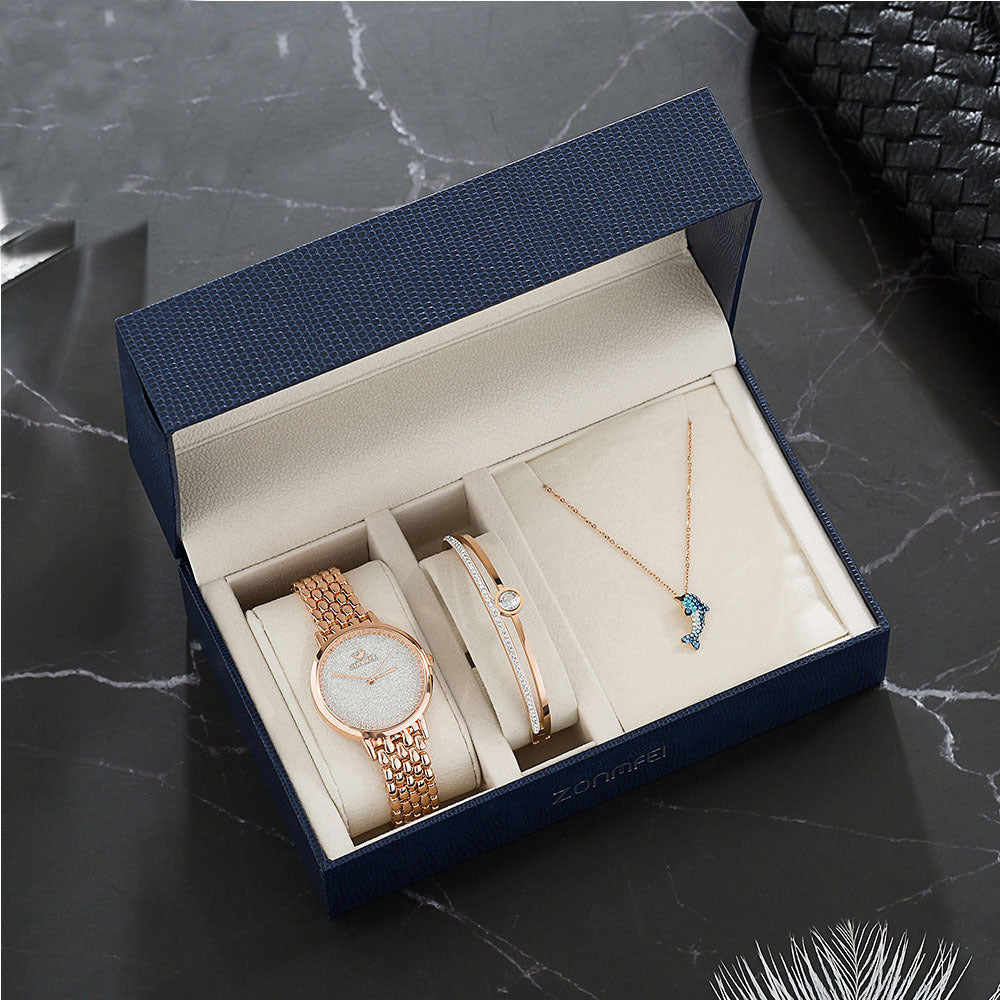 Women's Luxury Light Energy Watch Gift Set
