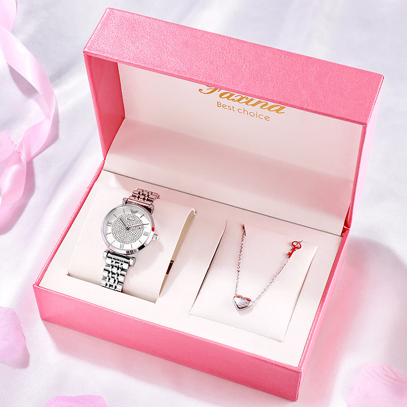 Celestial Quartz Watch & Necklace Set
