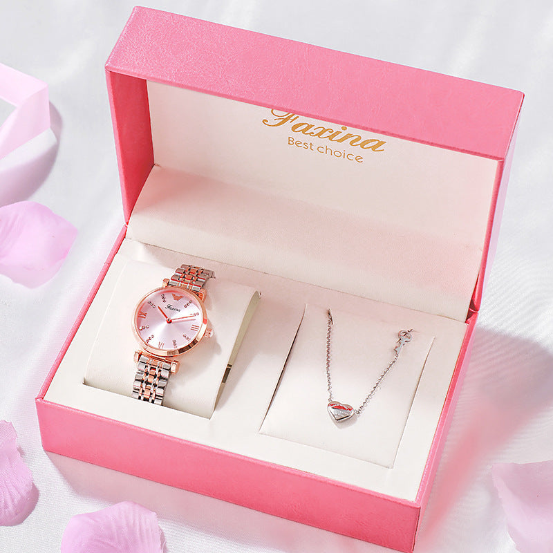 Celestial Quartz Watch & Necklace Set