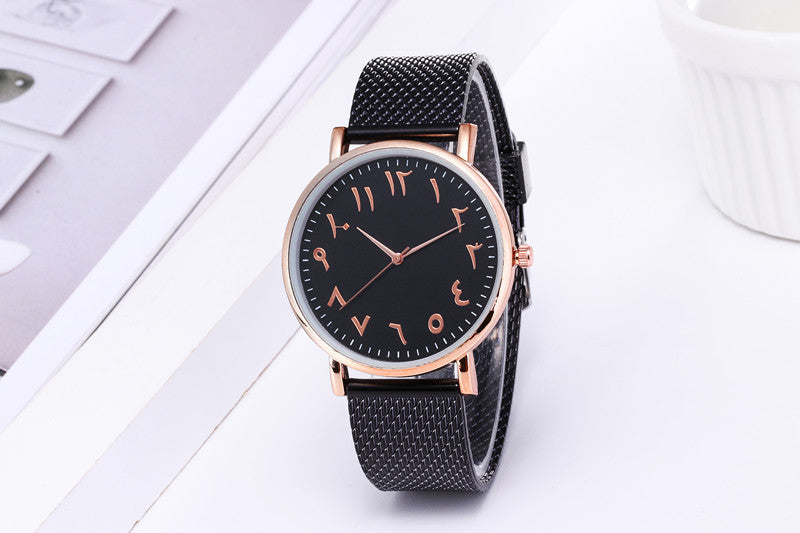 Fashion Creative Unisex Digital Mesh Band Watch