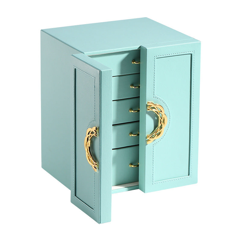 Leather 5-Layer Jewelry Box