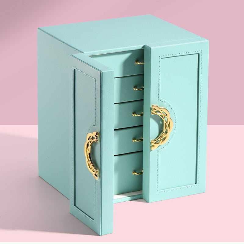 Leather 5-Layer Jewelry Box
