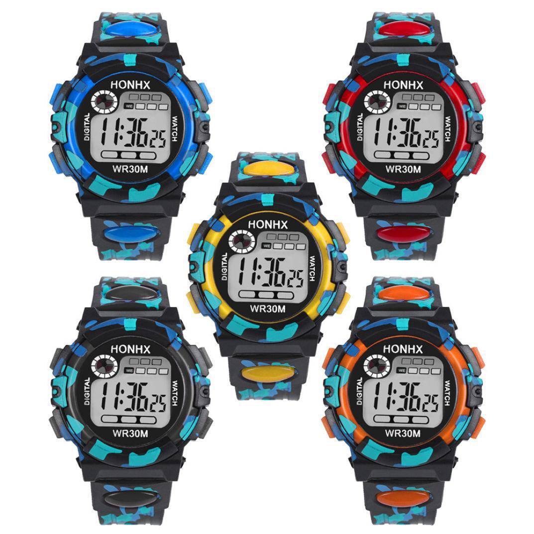 Durable Digital Camouflage Sports Watch