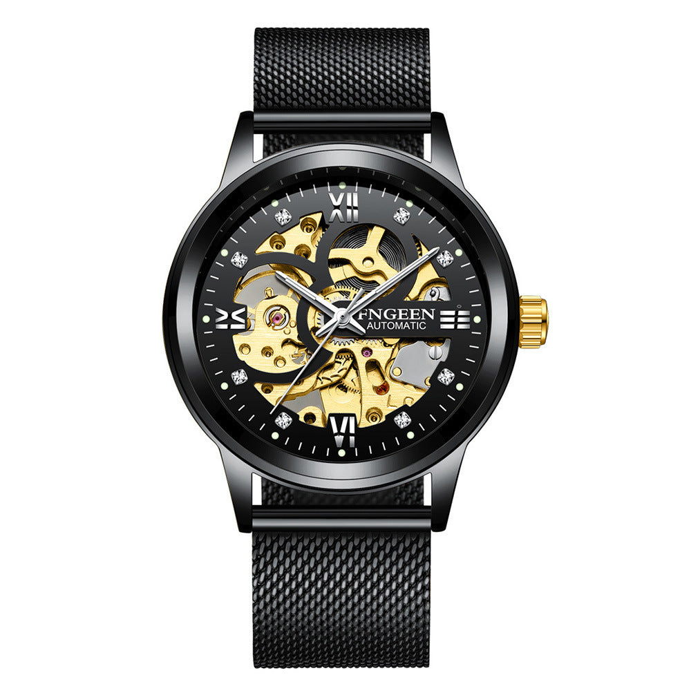 Men's Luxury Luminous Mechanical Steel Watch