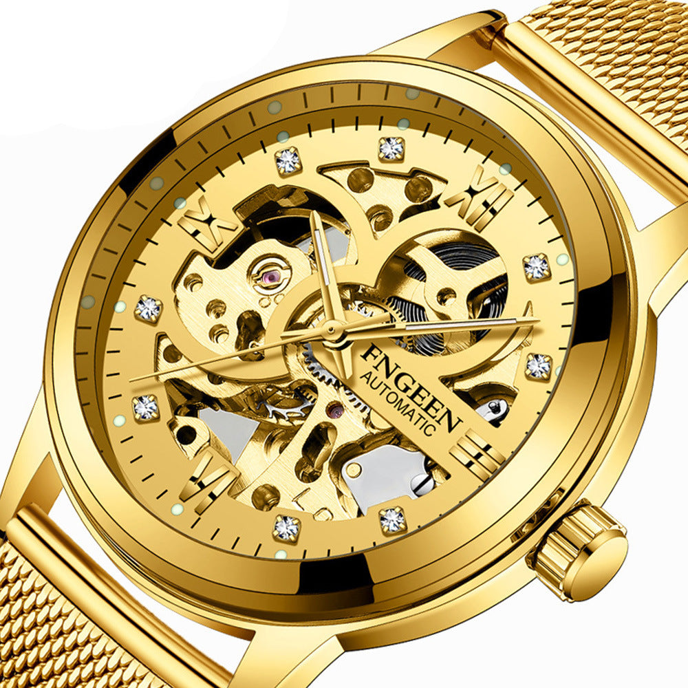 Men's Luxury Luminous Mechanical Steel Watch