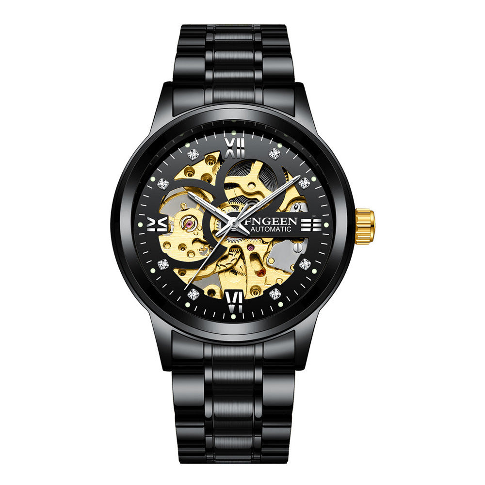 Men's Luxury Luminous Mechanical Steel Watch