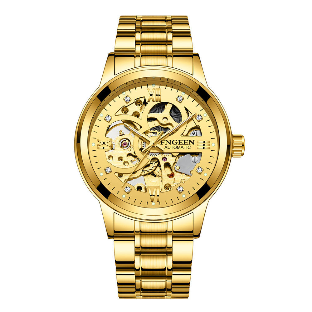 Men's Luxury Luminous Mechanical Steel Watch