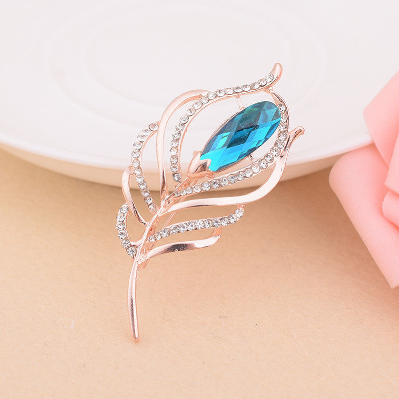 Crystal Rhinestone Brooch Pins Butterfly Roses Flowers