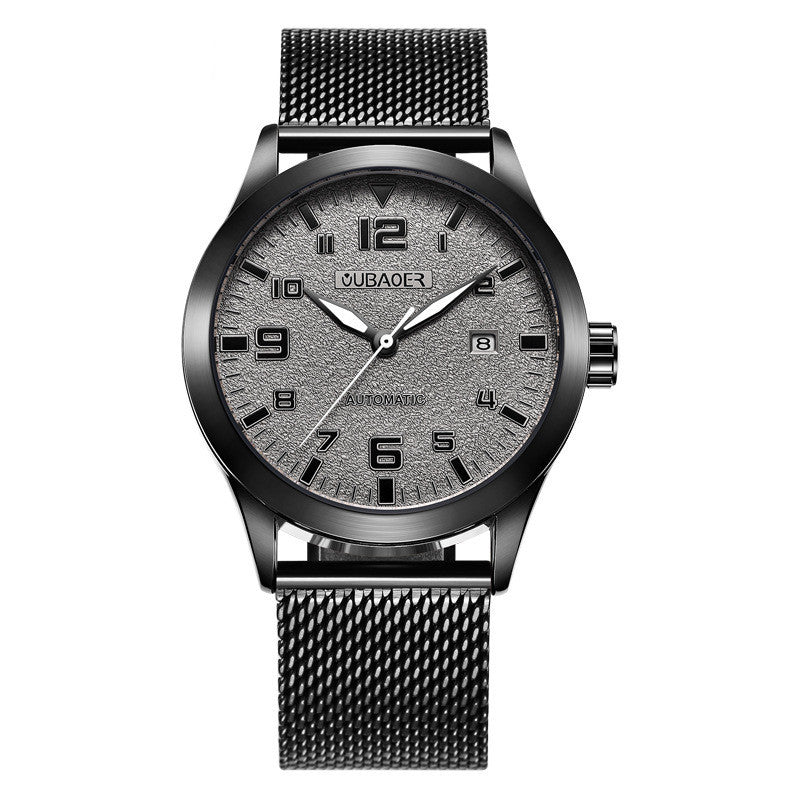 Men's Automatic Mechanical Stainless Steel Mesh Watch