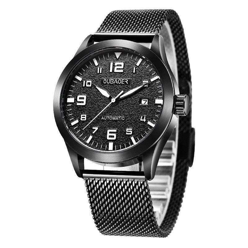 Men's Automatic Mechanical Stainless Steel Mesh Watch
