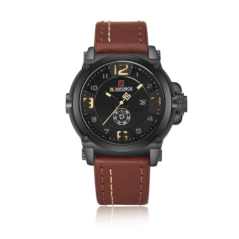 Men's Casual Calendar Water-Resistant Quartz Watch