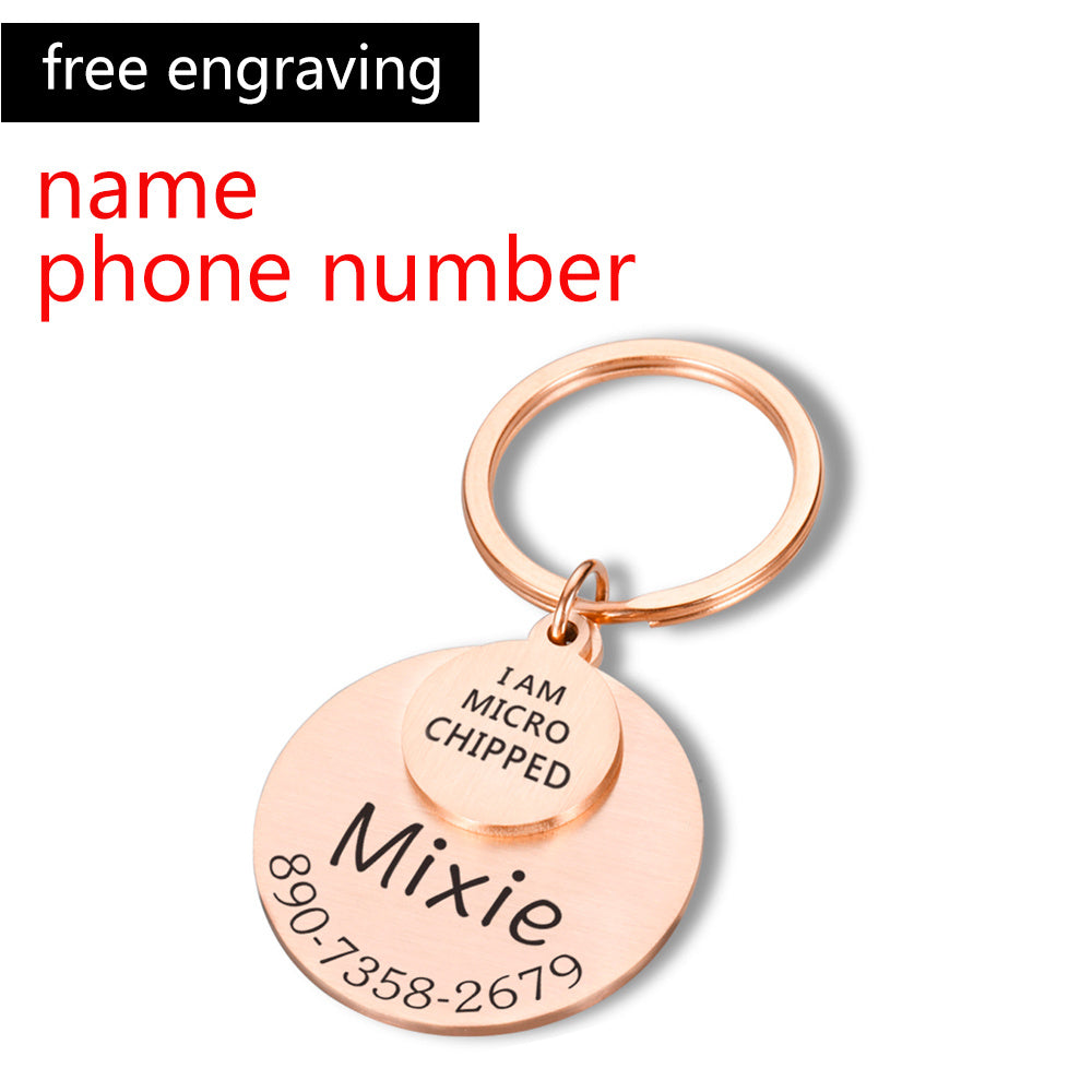 Personalized Pet ID Tag Keychain