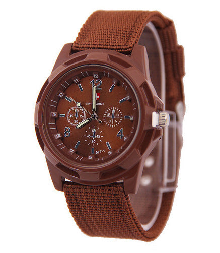 Military-Inspired Men's Sport Quartz Watch