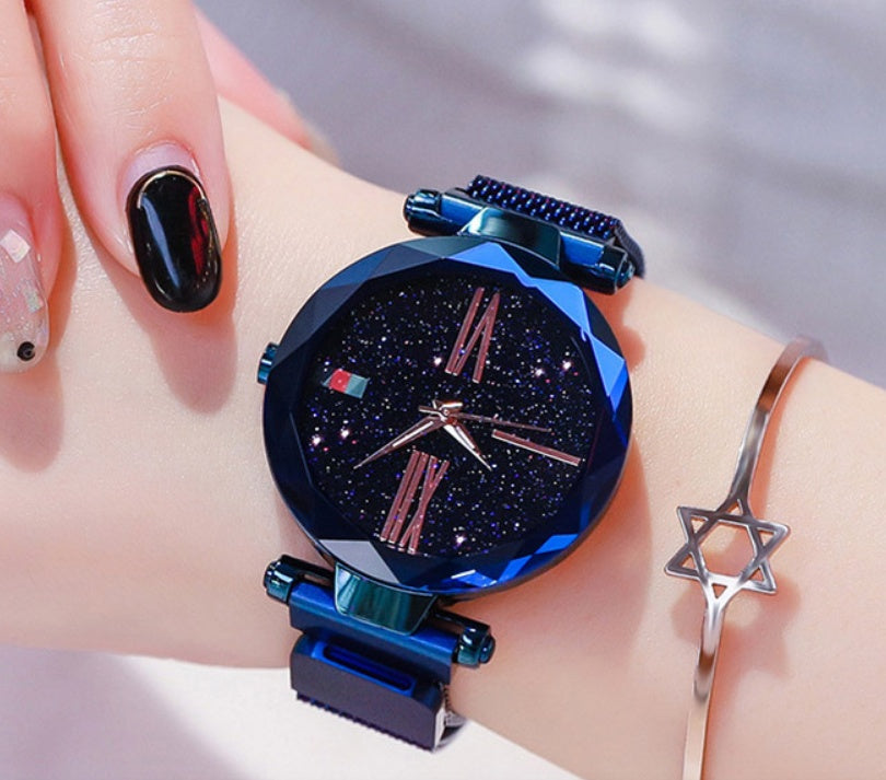Mesmerizing Starry Sky Diamond Quartz Watch