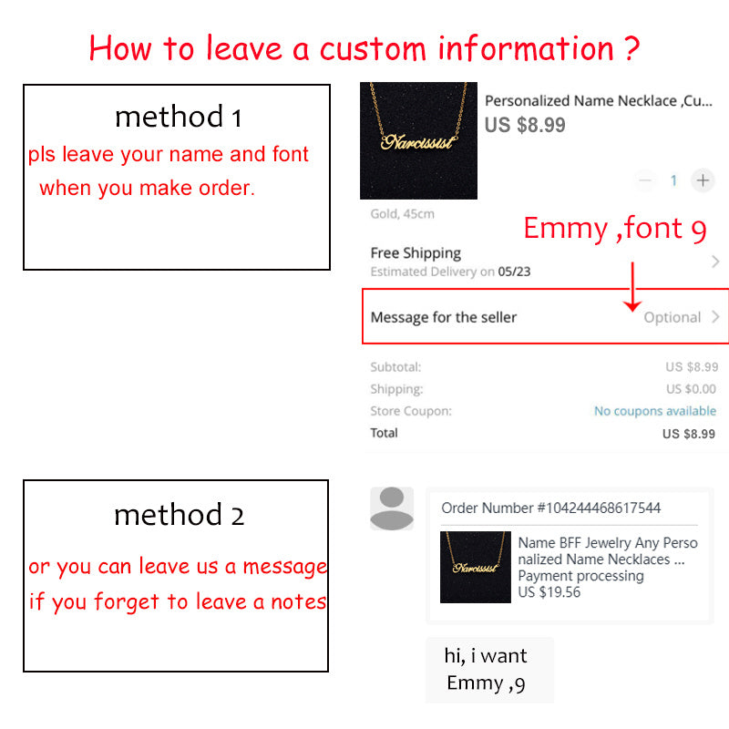 Custom DIY Name Necklace