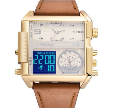 Men's Military Chronograph Dual Display Watch