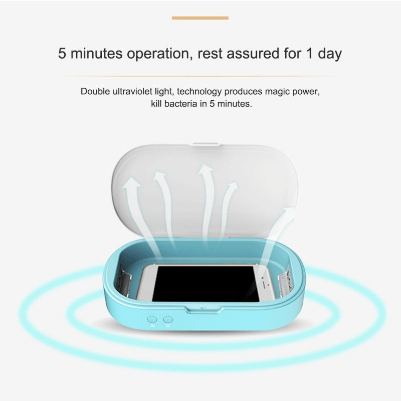 New 5V Double UV Phone Sterilizer Box: Personal Sanitizer & Aromatherapy