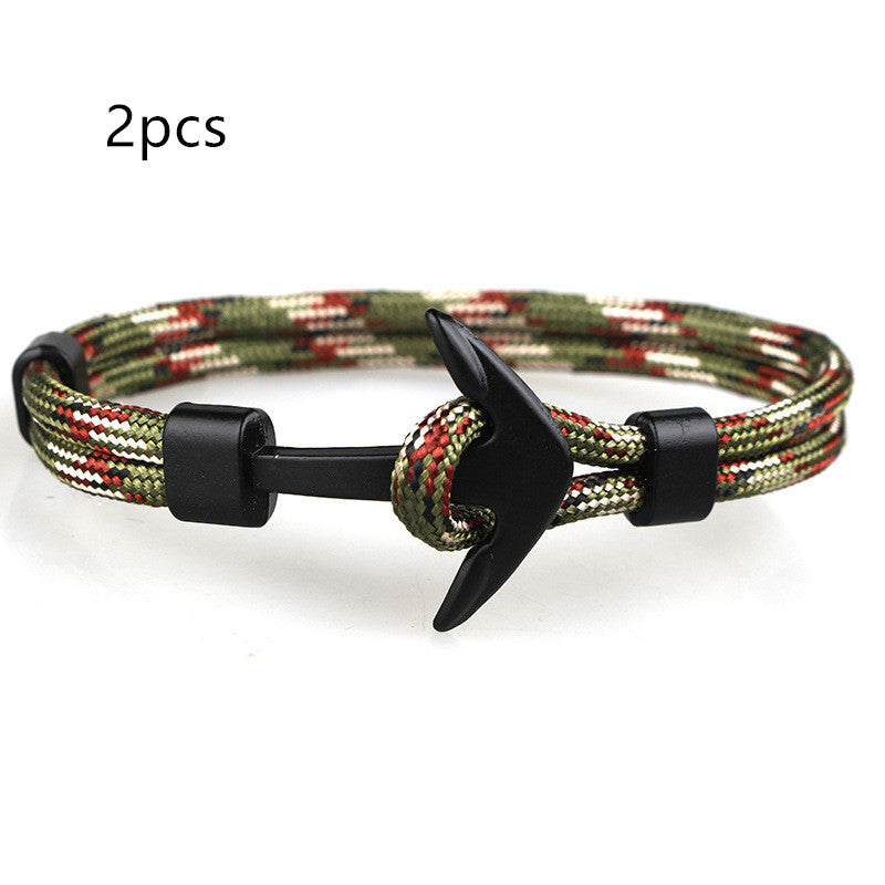 Nautical Anchor Braided Bracelet