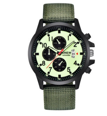 Men's Rugged Nylon Strap Military Sport Watch