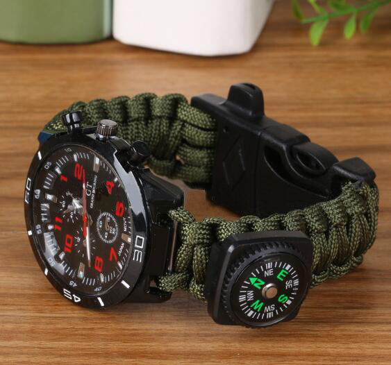 6-in-1 Tactical Outdoor Survival Paracord Bracelet
