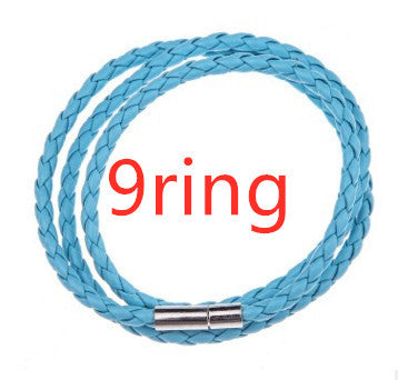 Personalized Braided Leather Name Bracelet for Men