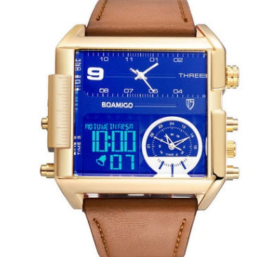Men's Military Chronograph Dual Display Watch