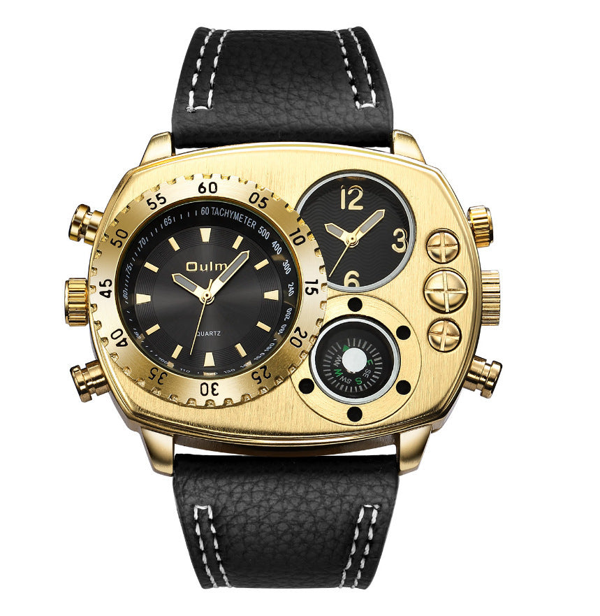 Men's Military Dual Time Zone Quartz Watch