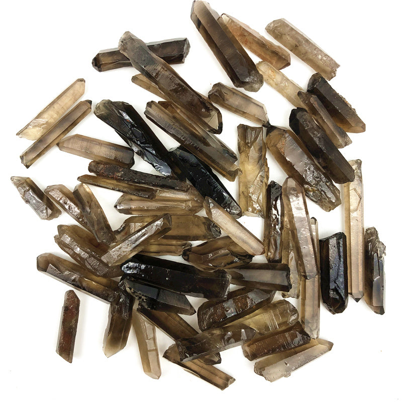 Natural Citrine Single-Pointed Hexagonal Prism Ornaments