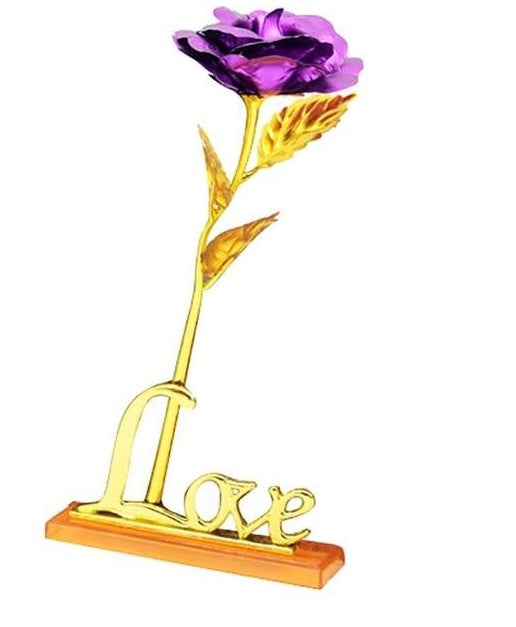 Exquisite 24K Gold Foil Plated Rose with Gift Box