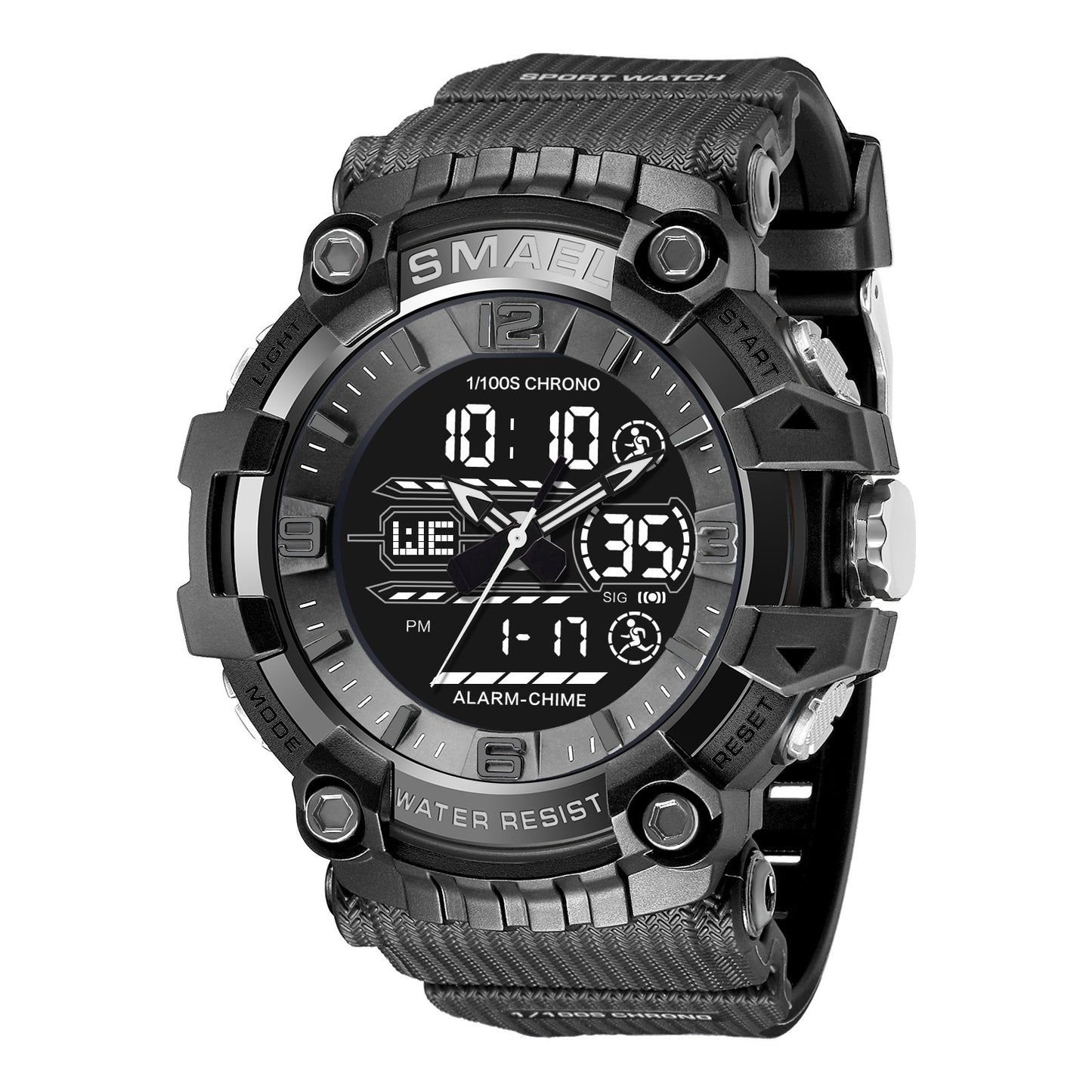 Sporty Luminous Waterproof Alarm Watch