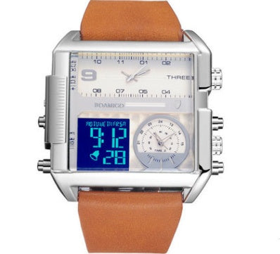 Men's Military Chronograph Dual Display Watch