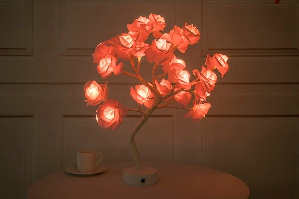 Rose Flower Bonsai Tree Lamp
