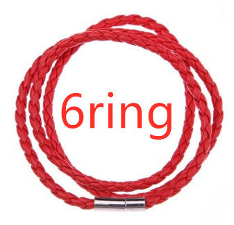 Personalized Braided Leather Name Bracelet for Men